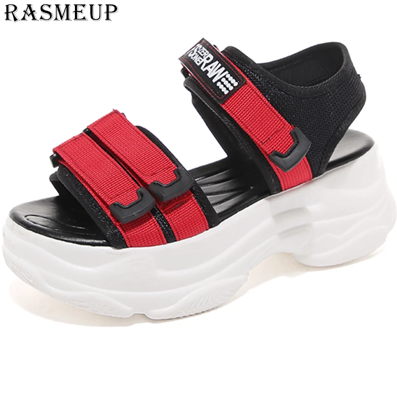 RASMEUP Women's Chunky Sandals Gladiator Platform Beach Sandal Women 2019 Summer Fashion Comfortable Casual Woman Shoes Footwear