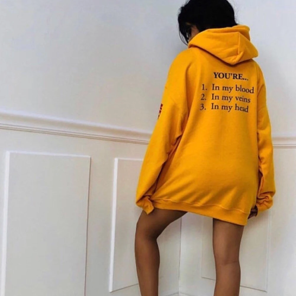 tour yellow hoodie
