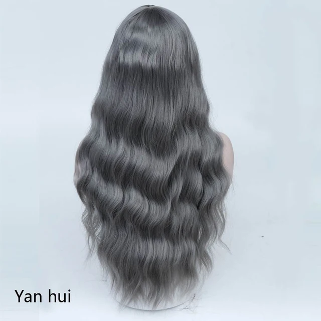 Для женщин длинные вьющиеся косплэй парик термостойкие волокно натуральный синтетические волосы полная голова Искусственные парики Ombre