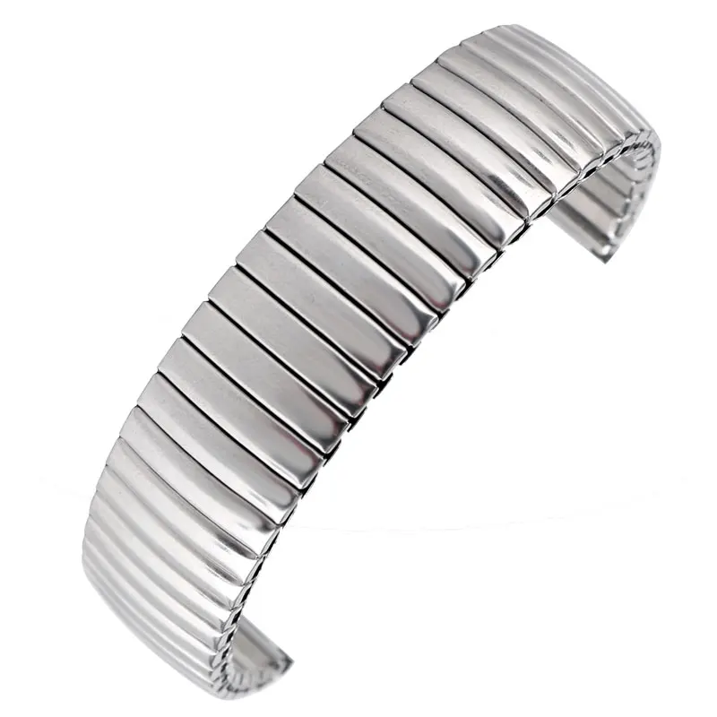

18mm Watch Band Wrist Strap Stainless Steel Silver High Quality Watchband Bracelet Fashion Expansion Metal Flexible Replacement