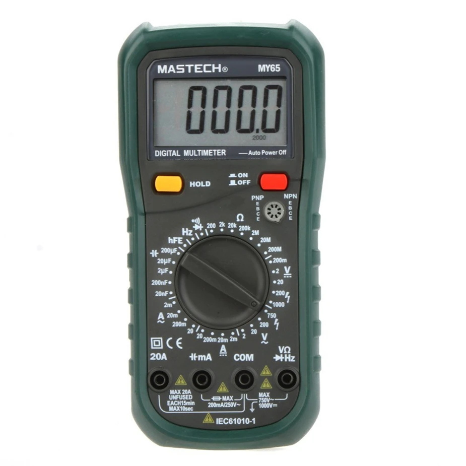 

Selling MASTECH MY65 High Precision 4 1/2 Digital Multimeter AC DC Voltage Current Ohm Capacitance Frequency Tester Meter