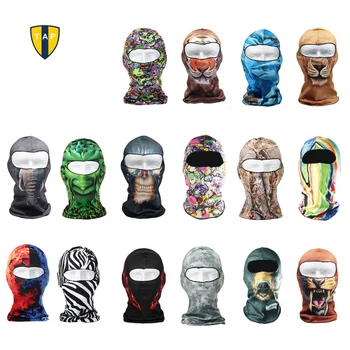 

Men Halloween Skull Mask Cat Animal Face Mask Balaclava Bicycle Sport Bike Cycling Caps Ski Hat 3D Military Tactical Mask Women