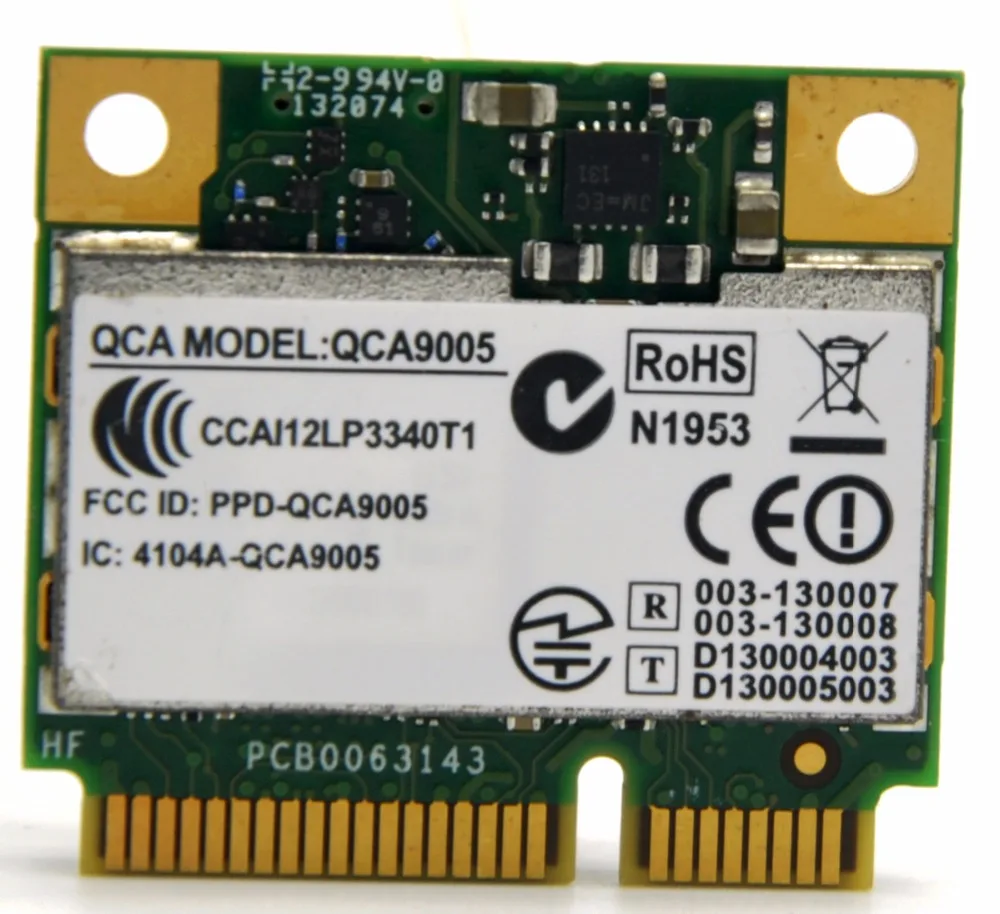 

QCA9005 DW1601 Wigig 802.11ad 300Mbps Mini PCi-e WiFi Adapter for Qualcomm AR9462 + Bluetooth 4.0 for Dell E7240/Latitude 6430
