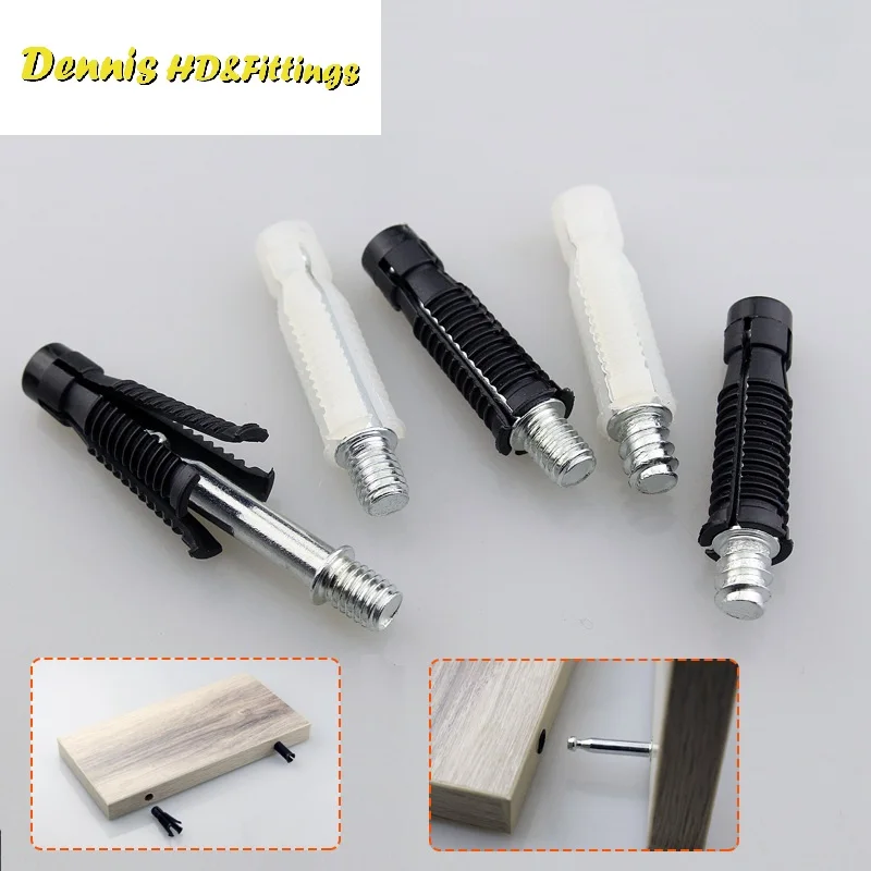 

100Sets/Lot Conceal Invisible Easy Quick Connecting Dowel Knock Down K/D Connector Cabinet Cupboard Assembling 2 in 1