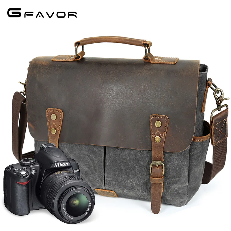 

032518 new hot high quality man vintage canvas messenger bag