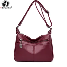 Повседневные сумки через плечо для женщин, брендовая кожаная женская сумка через плечо, дизайнерская простая сумка-мессенджер, Основная сумка, Bolso Mujer