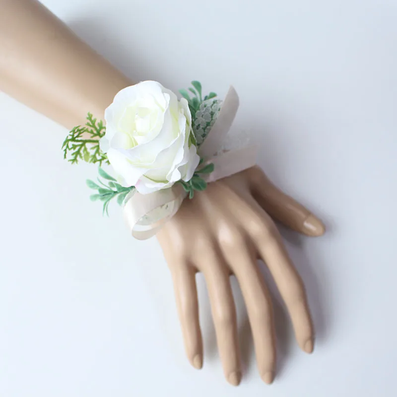 15166     cuff bracelets bridesmaid wrist corsages wedding  (5)