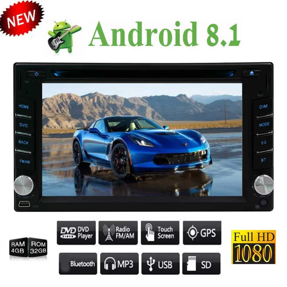 

Android Auto, Backup Camera, USB SD, 6.2 inch Touch Screen,DVD CD Player Android 8.1 Car Stereo DVD Multimedia Player -EinCar