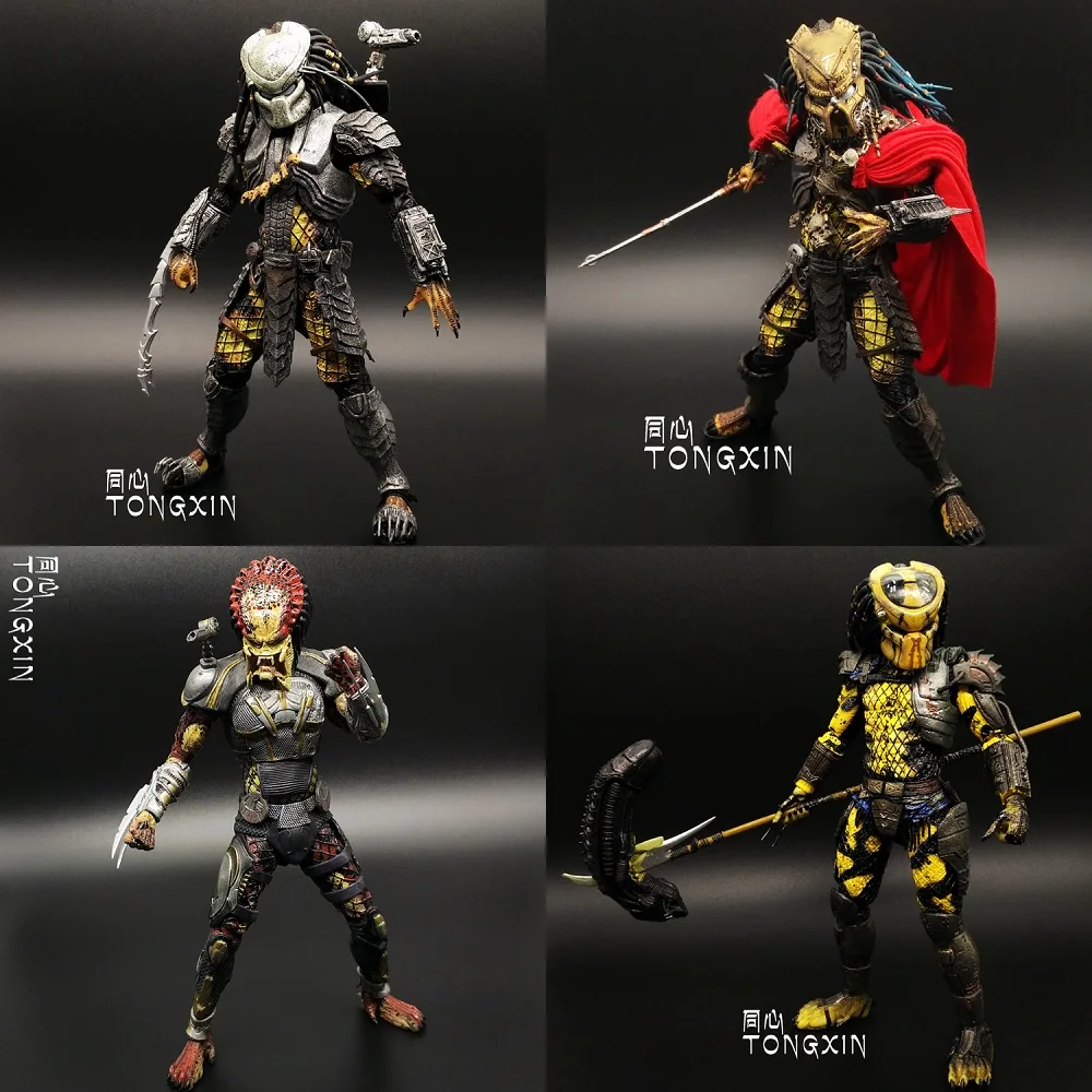 

Aliens vs Predator AVP Ganso Lone wol Joint can move doll movie Person Model Decoration figure Toys gift computer table decorate