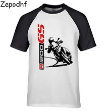 Модные новые топовые футболки под заказ футболка BMW 1200 GS футболка мотоциклист хлопок футболки на заказ