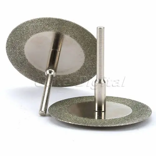 10 шт 40 мм Мини алмазной пилы алмазные режущие диски с 2 шт. подключения 3 мм хвостовик для Dremel дрель Fit роторный инструмент