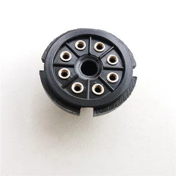 

10pcs bakelite tube socket S8AEH 8 pin seat tube socket silver foot PCB for EL34 tube amplifier