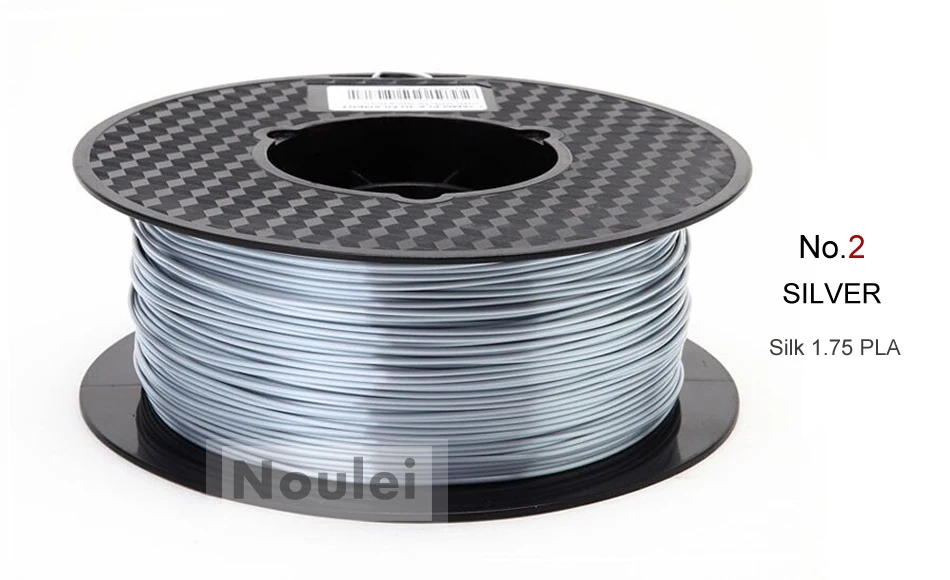2 3D Printer Filament 1.75 SILK PLA SILVER