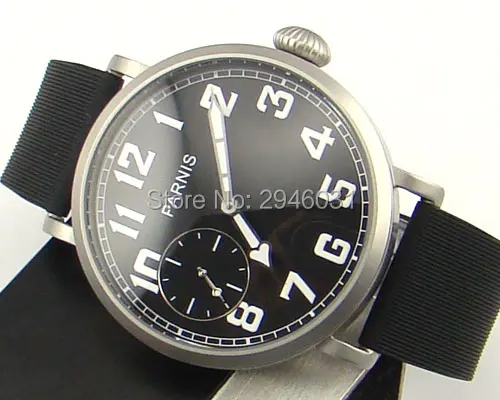 

Parnis 46mm Sandblast Case steel Seagull Hand Winding 6497 Mens Watch