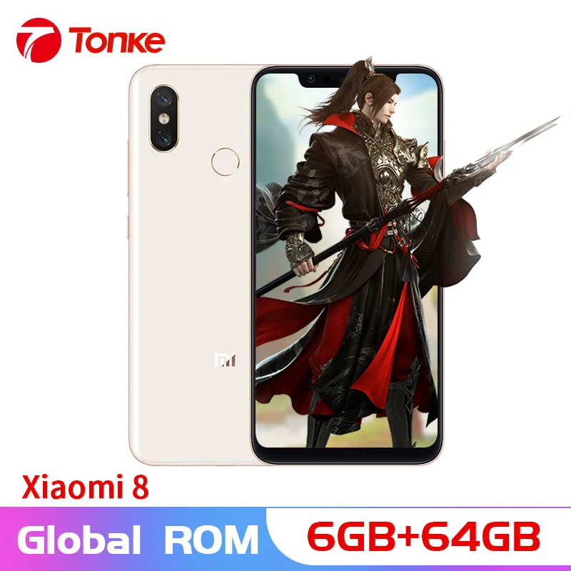 

Original Xiaomi Phone Mi8 Mi 8 Snapdragon 845 6GB RAM 64GB ROM Octa Core 6.21" 2148x1080P Global firmware Support OTA
