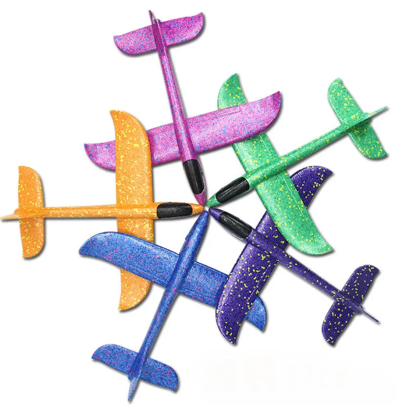 

100pcs 48cm Kids Airplane Toy Hand Throwing Foam Plane Model TY0321