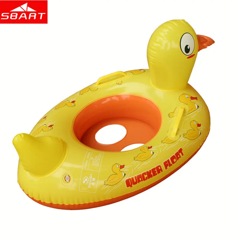 

SBART 1-5 Years Old Children Seated Swimming Rings Duck's Model Seated Swimming Rings with Whistle Seated Swimming Laps Rings