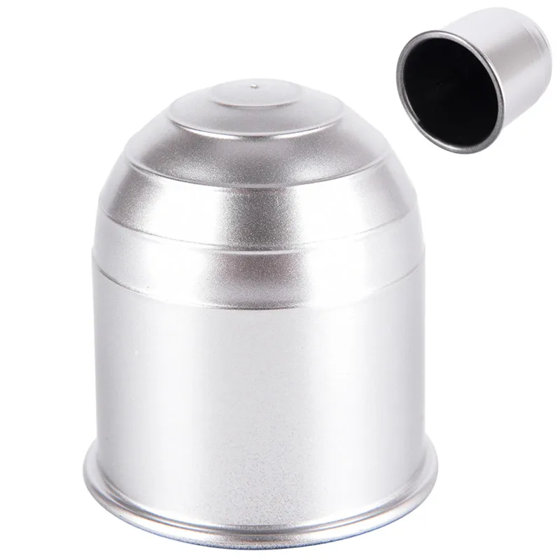 1 قطعة شريط الكرة قطرها 50 ملليمتر كروم البلاستيك شفة السحب towball عقبة سحب غطاء سيارة غطاء حماية