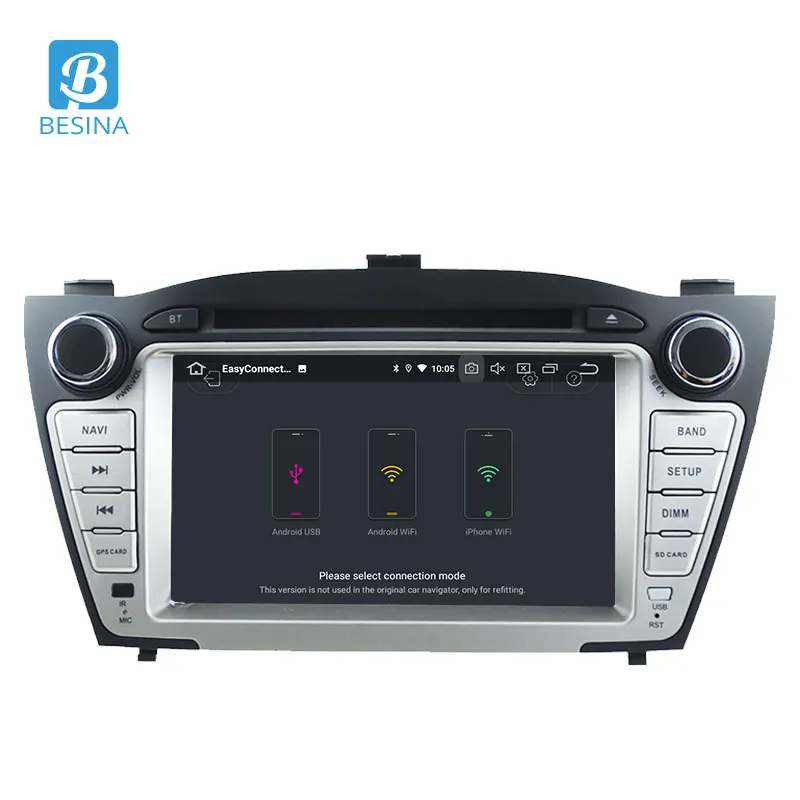 Besina Android 9,0 автомобильный dvd-плеер для hyundai IX35/TUCSON 2009- Мультимедиа gps Навигация стерео 2 Din автомагнитола wifi Аудио