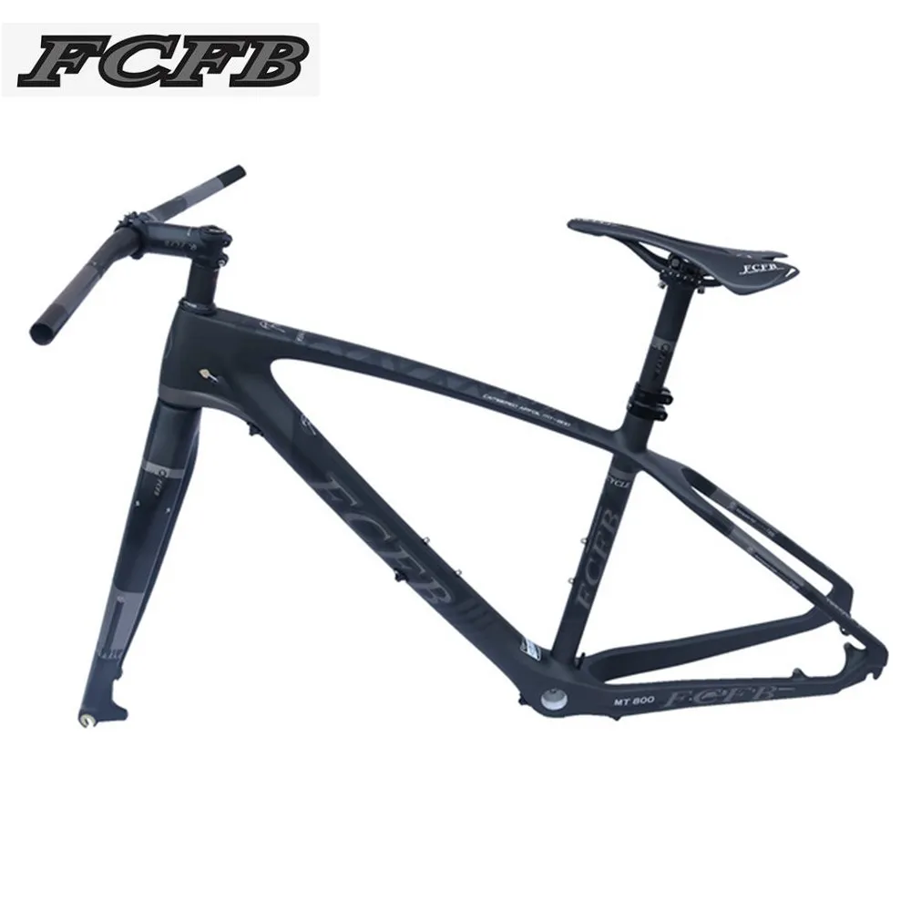 

2017 FCFB T800 carbon mtb frame 27.5er mtb carbon frame 27.5/ 26 carbon mountain bike frame frok seatpost stem saddle matt color