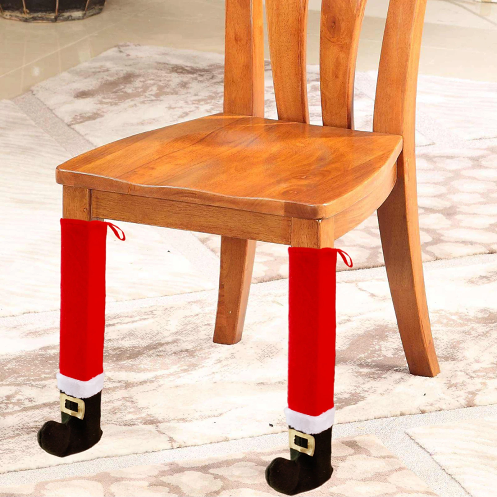 1 шт. чехлы на ножки для стула Санта-Клауса эльфа, рождественские, рождественские, новогодние, вечерние, для украшения стола