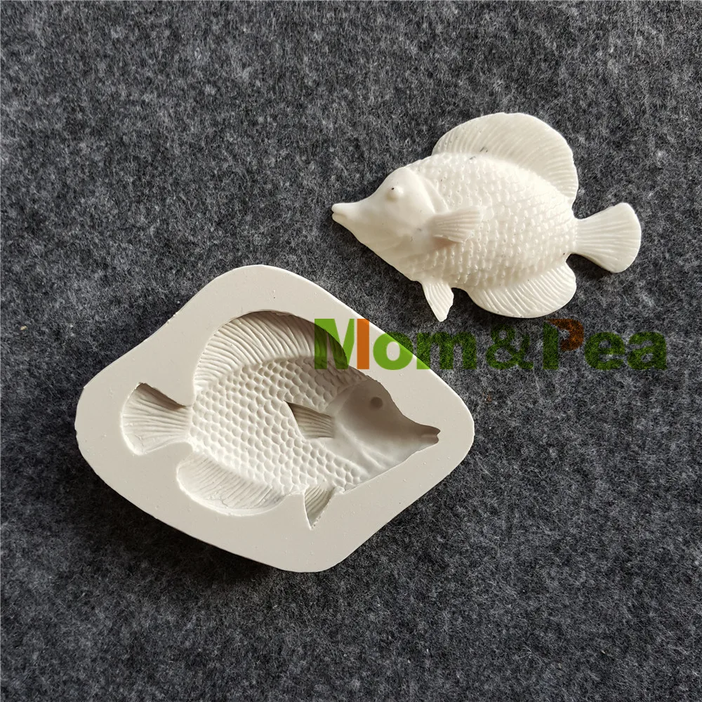 Mom &amp Pea MPB0056 в форме рыбы силиконовый торт украшение помадки 3D форма пищевая | Дом