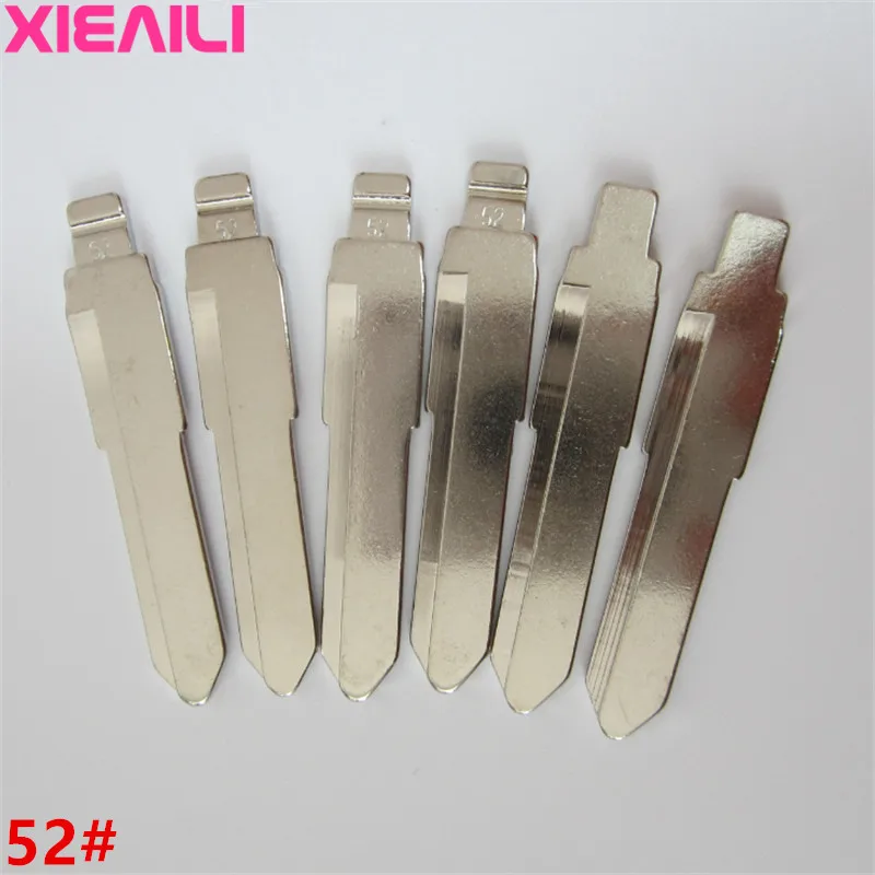 

XIEAILI 50Pcs/lot 52# Metal Blank Uncut Flip KD Remote Key Blade For Suzuki Swift S205