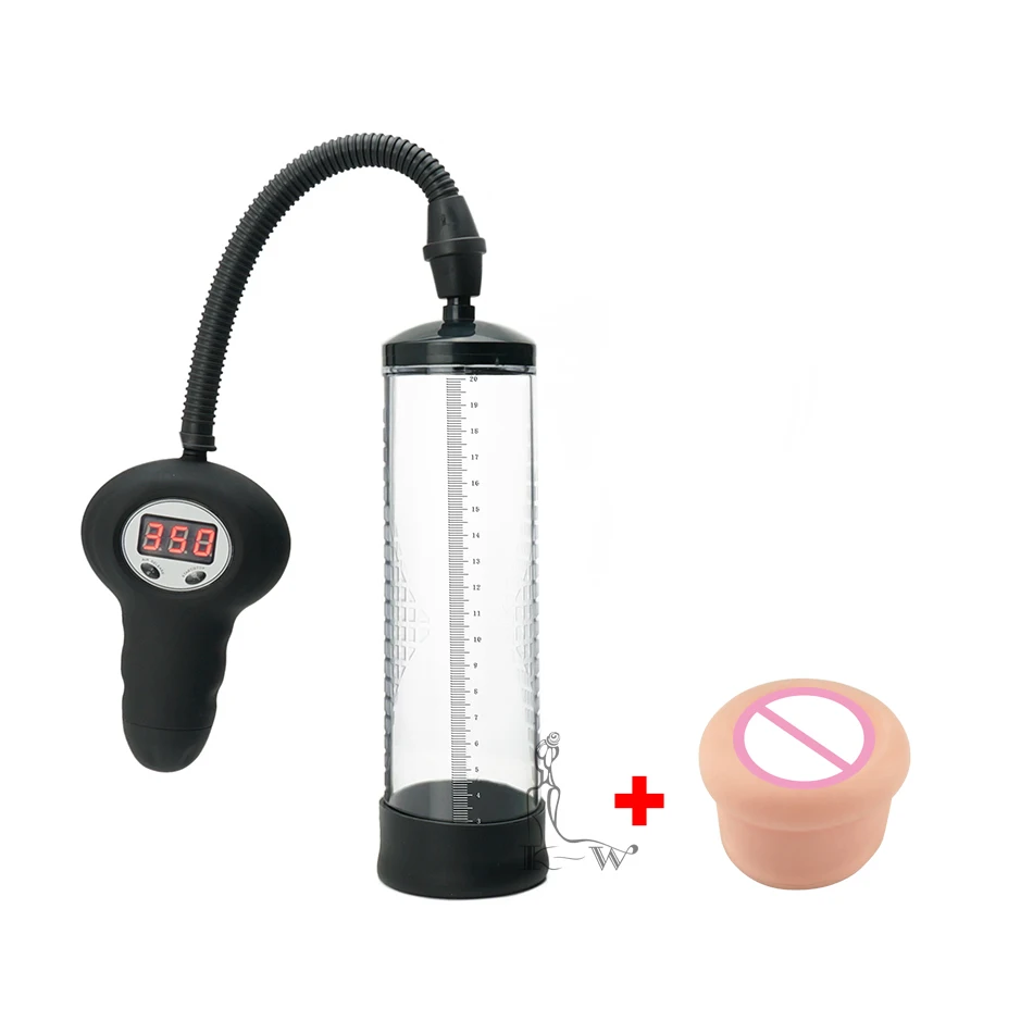 CANWIN Sleeve Sex Canwin Hot Electric Pump Digital Vacuum Extender Penis Enlargement Increase Exercise Male Sex Product Men 30%