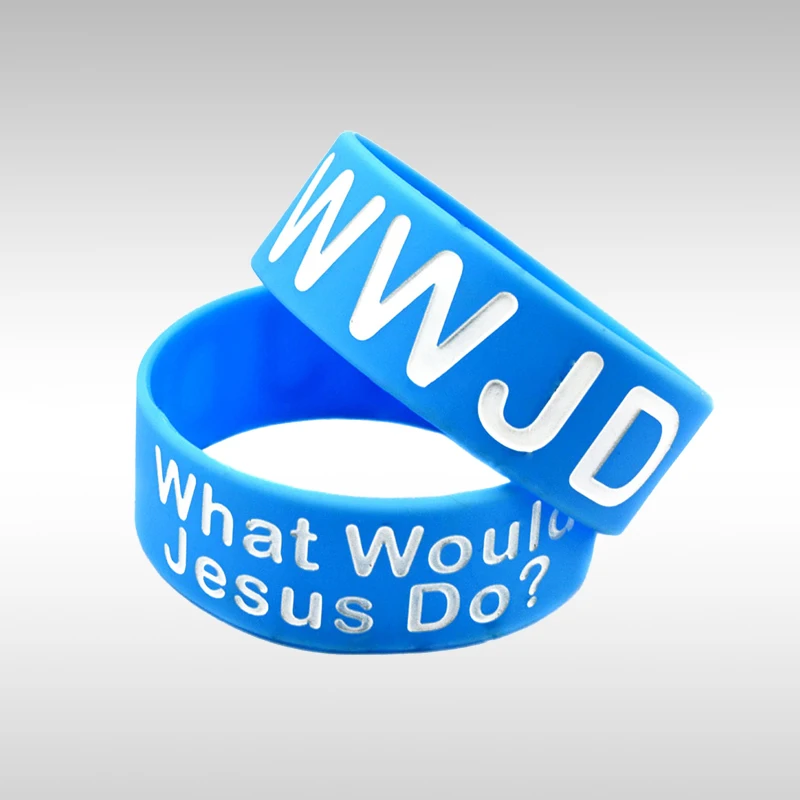 50PCS Lot WWJD What Would Jesus Do Silicone 1 Wide Wristband Bracelet 50pcs-lot-wwjd-what-would-jesus-do-silicone-1-wide-wristband-bracelet