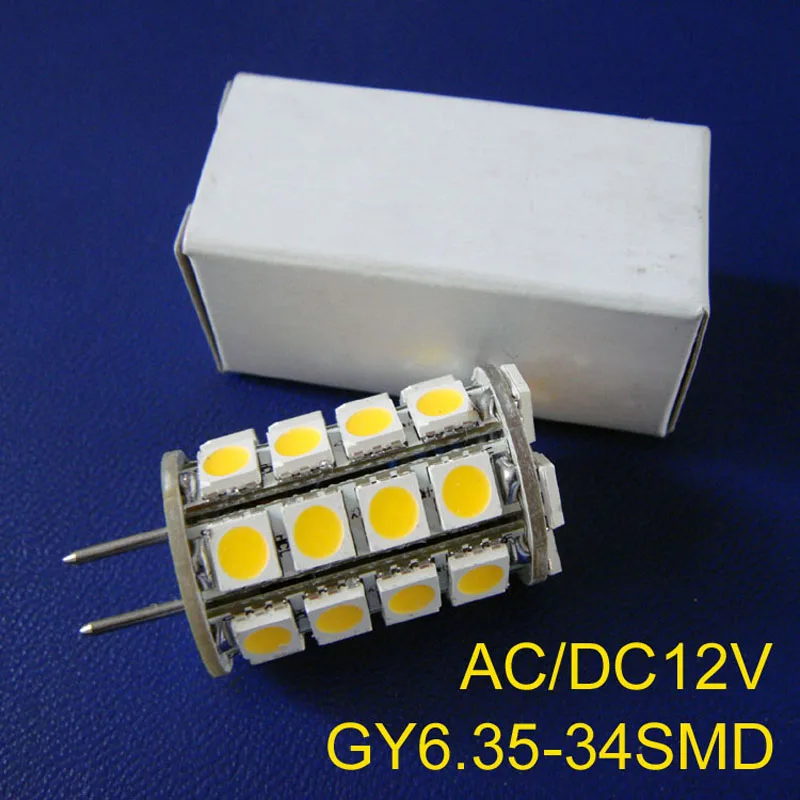 Светодиодные лампы 5050 AC12V GY6.35 G6.35 светодиодные с кристаллами GY6 12VAC/DC 12 шт./лот |