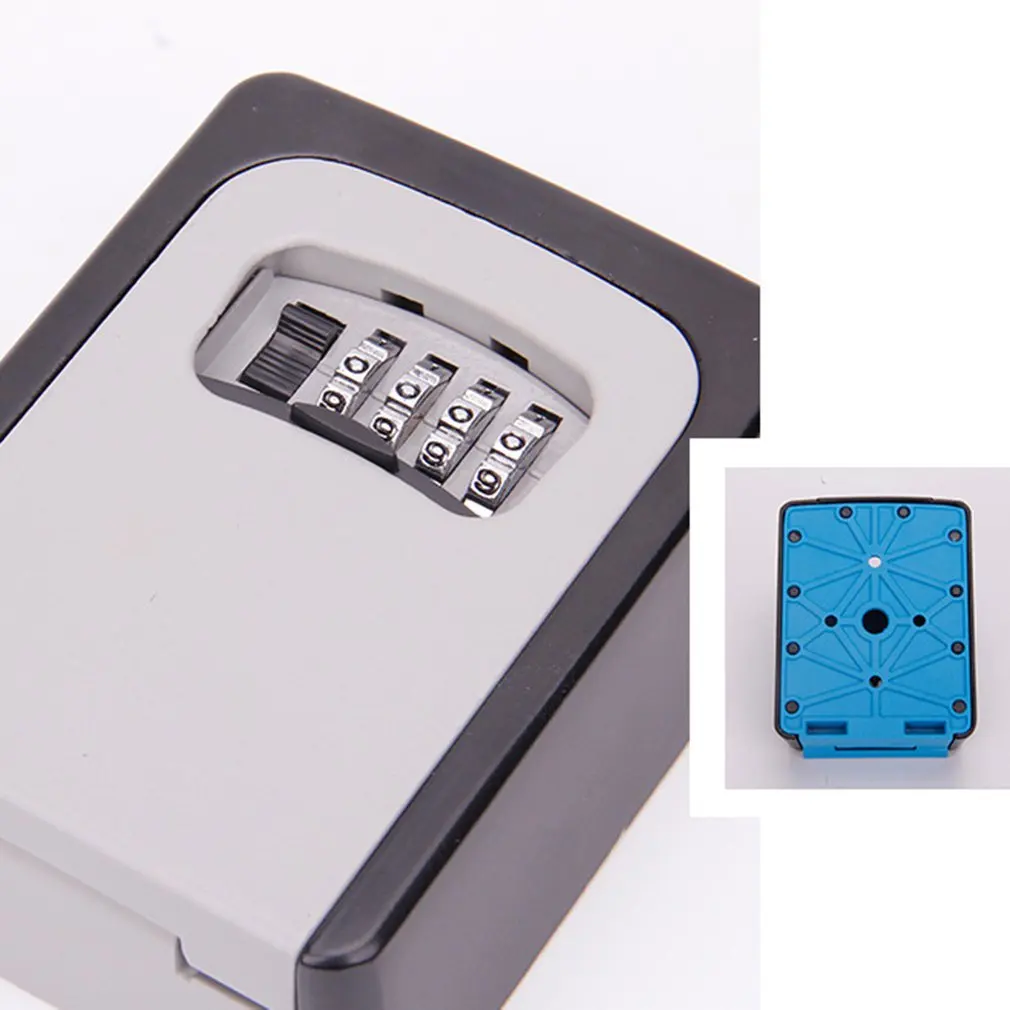 

Durable Metal Wall Hanging Key Code Lock Thickening Iron Key Box Outdoor Wall Mount Spare Key Safe Box Lock Holder