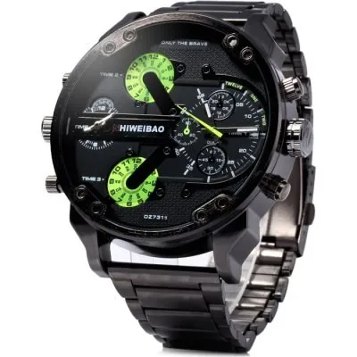 

Men Japan Movement Big size Luxury Military Watches Men Stainless Steel Strap Wristwatches Relogio Masculino Clock