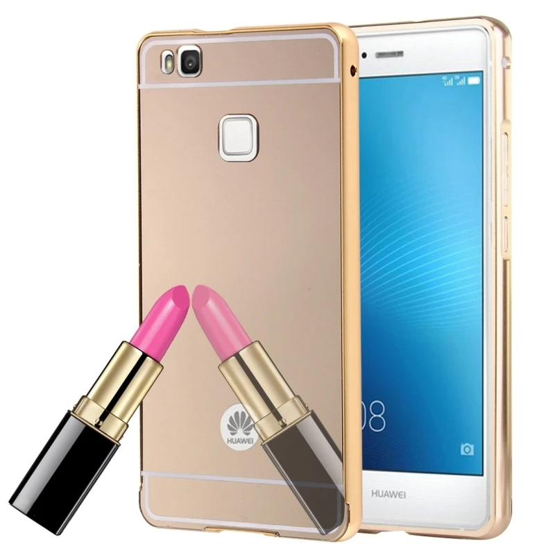 Huawei P9 Caso de Lujo Espejo de Metal Marco De Aluminio PC Volver cubierta de la Caja Del Teléfono Fundas para Huawei P8 P8 P9Lite Coque|huawei p9|huawei p9 casephone cases -