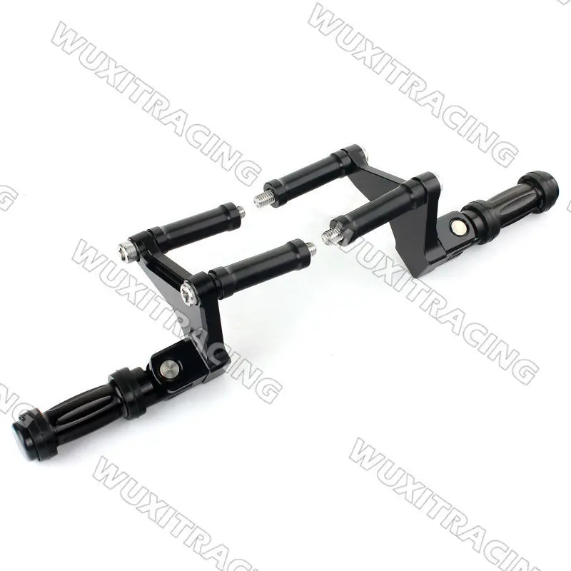BILLET ALUMINUM BLACK REARSETS FOOTPEGS PEGS For HARLEY Sportster 883