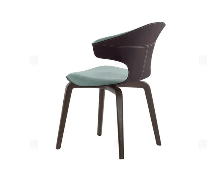 Луи Мода скандинавские Современные Простые кожаные художественные обеденные стулья креативный индивидуальный дизайнер домашний книжный стул