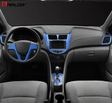Automobiles Central Control Dashboard Panel Sticker Decal Car Styling For Hyundai Solaris Verna Accent 2011-2017 Accessories