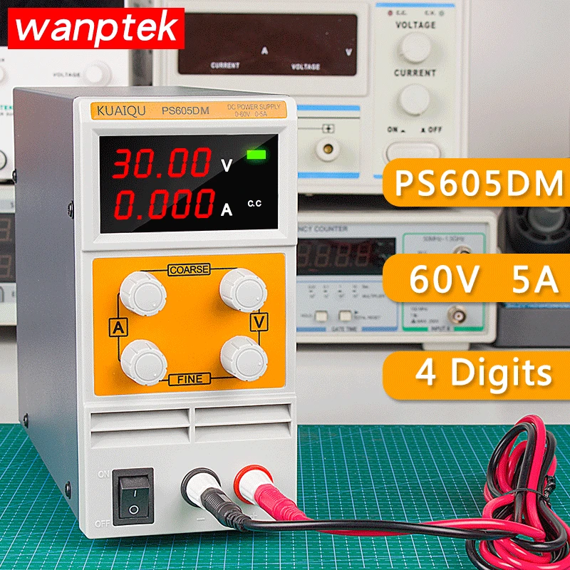 

High Quality mini DC Power Supply PS605D 60V 5A Switching laboratory Digital Variable Adjustable DC power supply Hot!