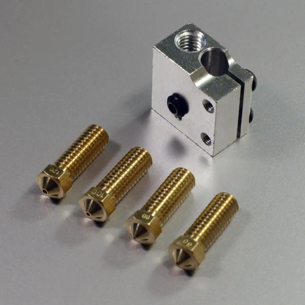 

Large Size RepRap 3D Printer Volcano hotend kit High Print Speed Kit 1.75mm / 3.0mm + 4 nozzles kit