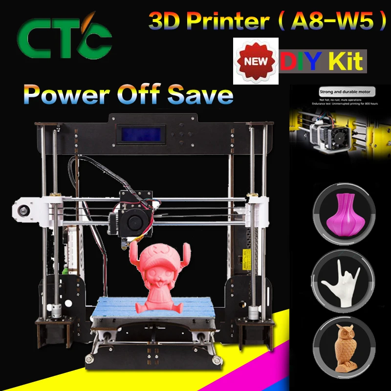 A8 3D Printer 0.4mm Nozzle Reprap i3 Aluminium Alloy Hotbed Pritner DIY Kit Filament A8 3D Printer 0.4mm Nozzle Reprap i3 Aluminium Alloy Hotbed Pritner DIY Kit Filament