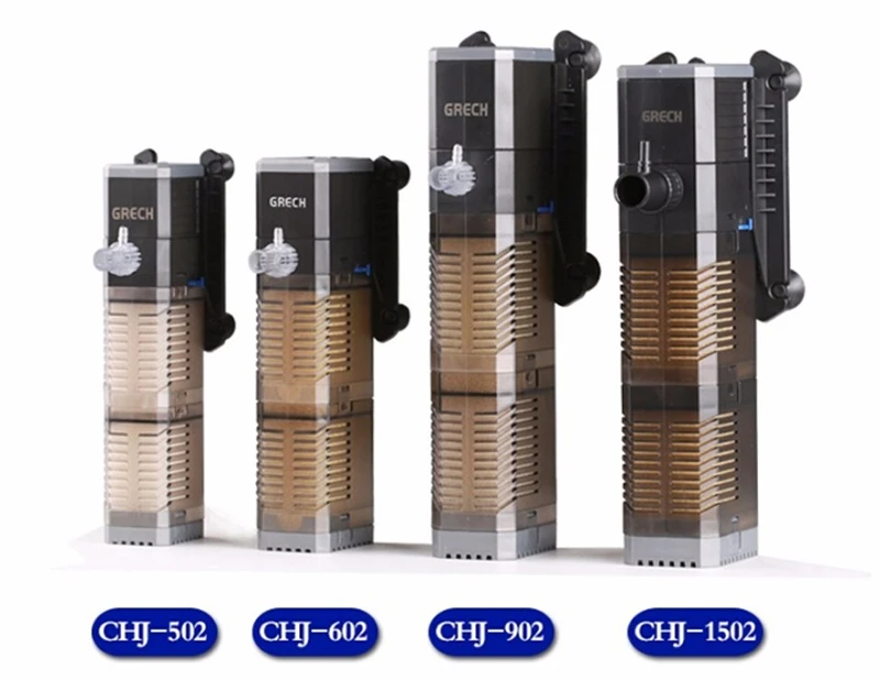 Аквариумный фильтр насос супер 4 в 1 аквариум погружной воздушный кислородный внутренний насос CHJ502/CHJ602/CHJ902/CHJ1502 водяной насос