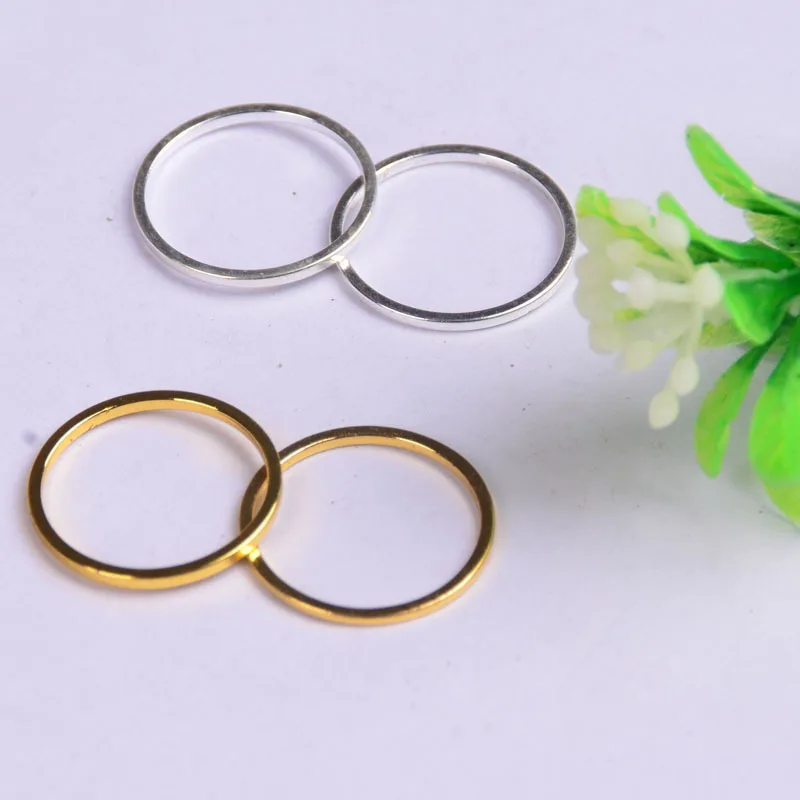 50pcs/lot 16mm Gold silver color Closed Circles hollow Charms Connector Simple handmade craft tag pendants jewelry DIY material 50pcs/lot 16mm Gold silver color Closed Circles hollow Charms Connector Simple handmade craft tag pendants jewelry DIY material