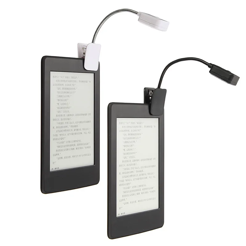 

Table Lamp For Kindle For Notebook LED Book Led Light Reading Light Desk Lamp Mini Flexible Clip On Book DC6V Black White