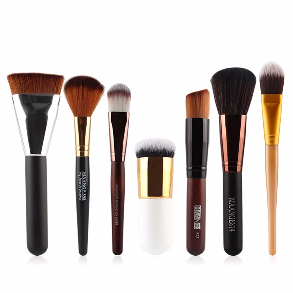 

FGHGF 7Pcs Multifunction Makeup Brush Set Eye Shadow Powder Blusher Foundation Brush Face Contour Brushes Cosmetics Tool