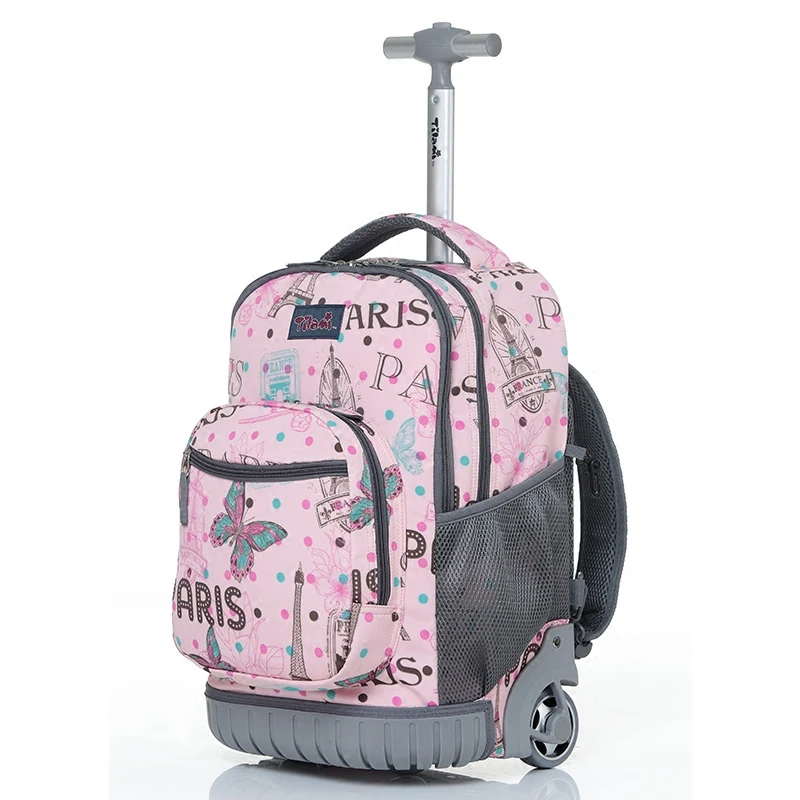 

Personality girl one-way wheel trolley bag,Student Suitcase,Multi-function Luggage,16/18 inch Boarding backbag,Trendy trunk