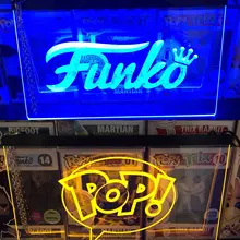 Funko POP светодиодный дисплей неоновых акриловых вывесок со склада Ограниченная серия фигурка