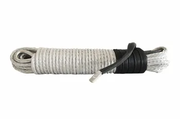 

8mm*30m Silver 4x4 SUV Off-road Synthetic Winch Rope,ATV Winch Line,Kevlar Rope,Replacement Winch Cable
