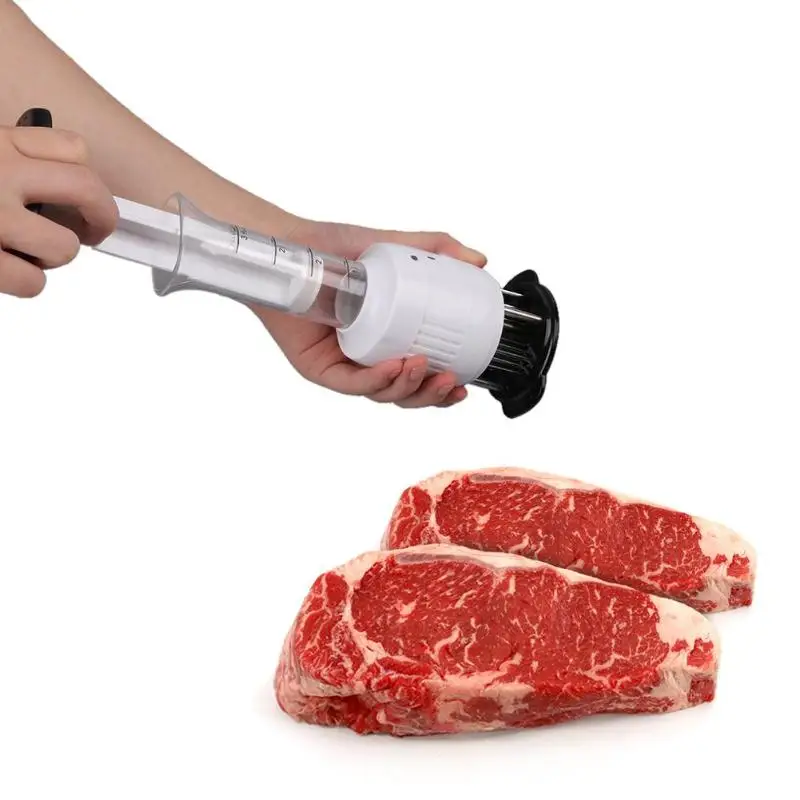Stainless Steel Meat Tenderizer Injection Type Steak Needle Meat