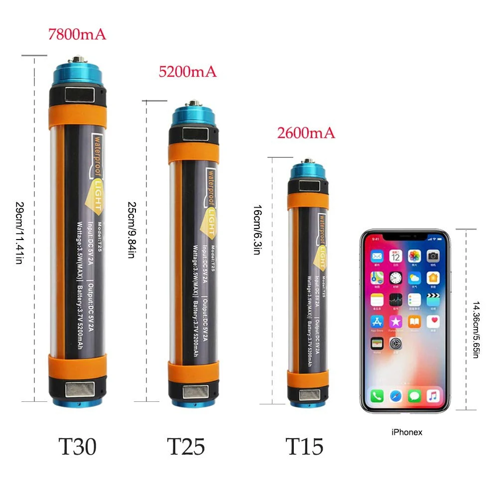 Мощный перезаряжаемый USB портативный мощный светодиодный светильник-вспышка IP68 Водонепроницаемый светодиодный фонарь Магнитный рабочий светильник от комаров