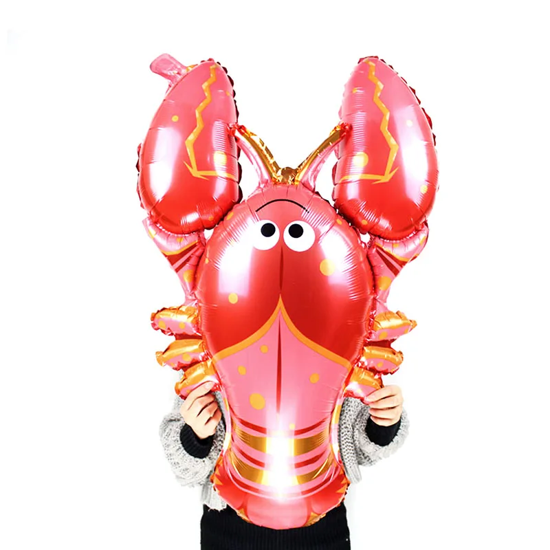 1 шт. воздушные шары в виде рыб и животных морские животные глобусы пират Акула Осьминог тропический рыбный шар для детей день рождения Декор поставки - Цвет: Large lobster