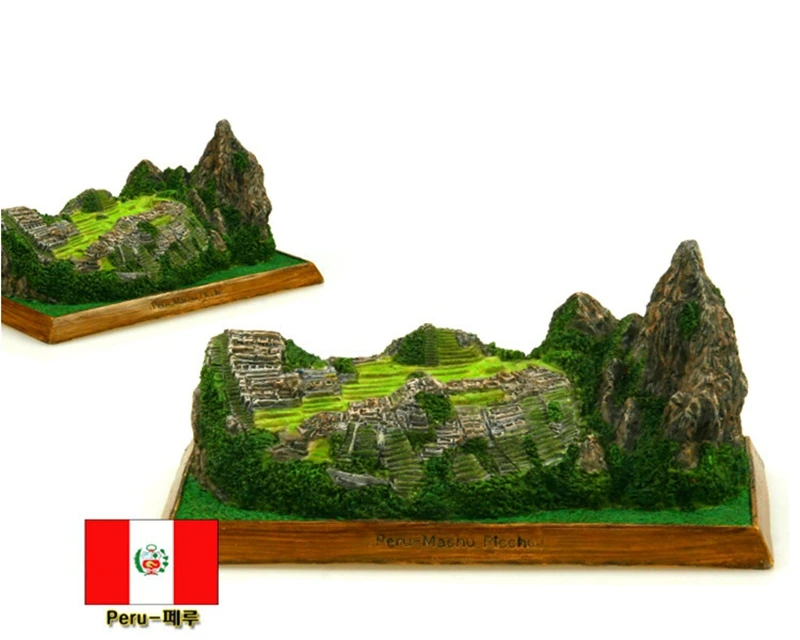 

Hot Sale Peru Machu Picchu Creative Resin Crafts World Famous Landmark Model Tourism Souvenir Gifts Collection Home Decor